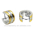 Gold Plated Men's Huggie Hoop Earring Hoop Earring For Boy HE-015